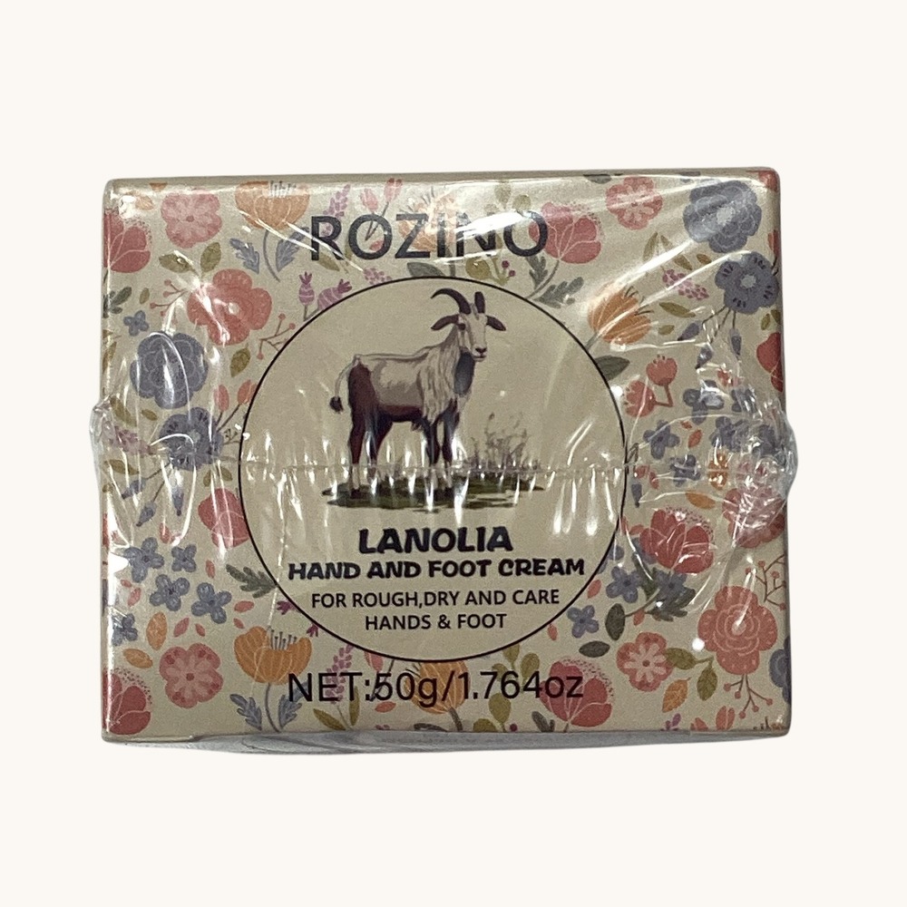 Rozino Lanolia Hand and Foot Cream 50g 1.764oz for Dry Rough Skin New Sealed